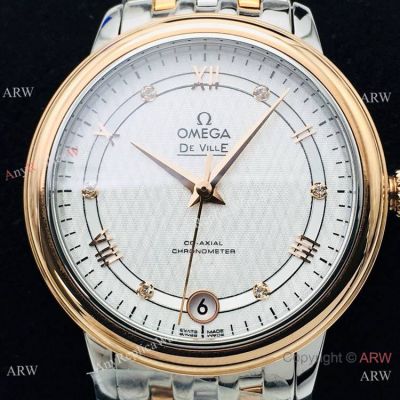 (VS Factory) Omega De Ville Prestige 2-Tone Rose Gold Watch with 2892 Movement